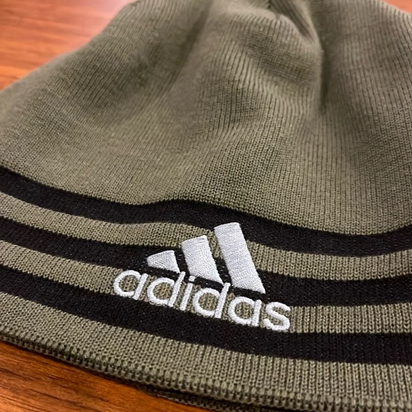 Adidas M Eclipse Reversible Beanie green Winter Hat Mens Womens Unisex One Size - Picture 3 of 5